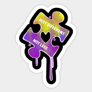 just different, not less <3 Sticker